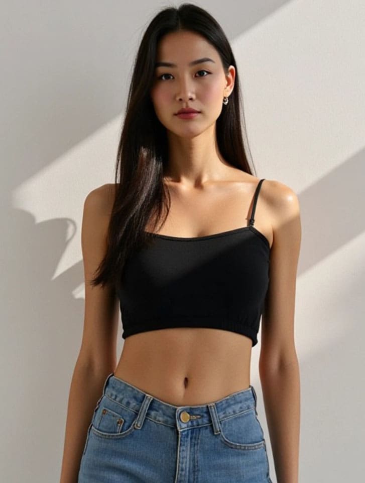 カップ付きチューブトップ(肩ひも取り外し可能)