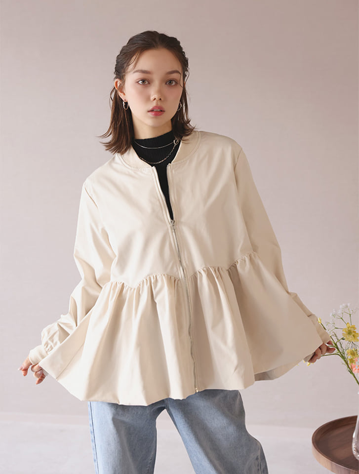 ペプラムブルゾン