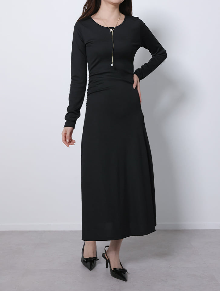 ウエストタックカットソーワンピース