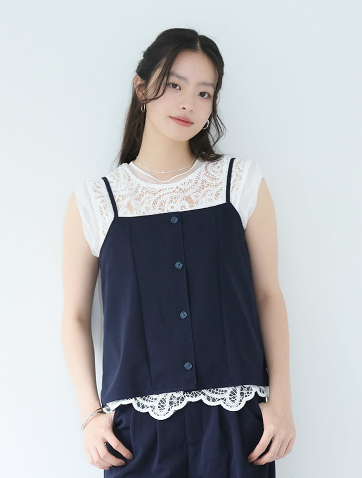 【とらまめセレクト】【2点セット】ビスチェ×ワイドパンツ