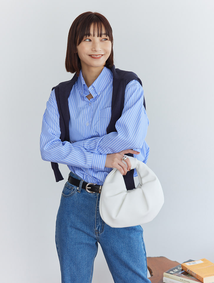 ゴールドボタンカーディガン