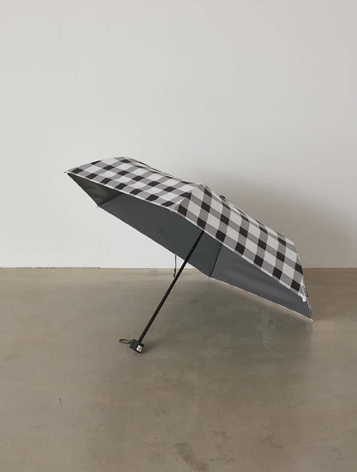 チェック柄晴雨兼用折り畳み傘