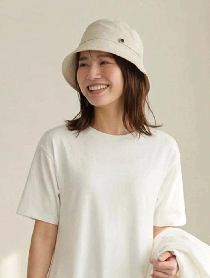 【はっ水加工】UVカットコンパクトスナップハット