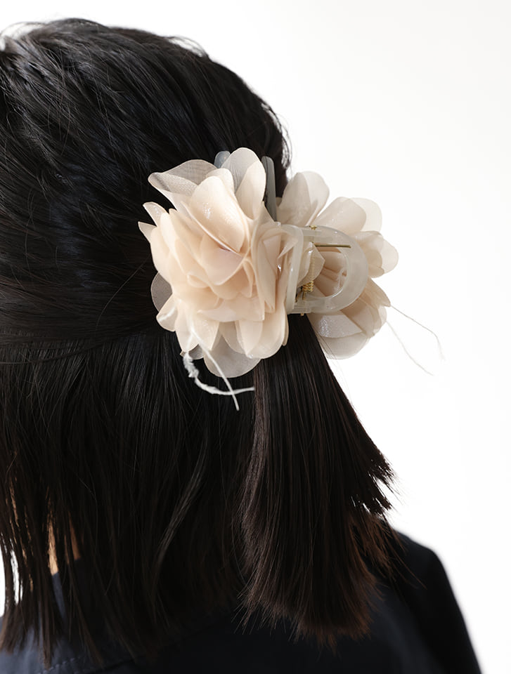 フラワーモチーフヘアクリップ