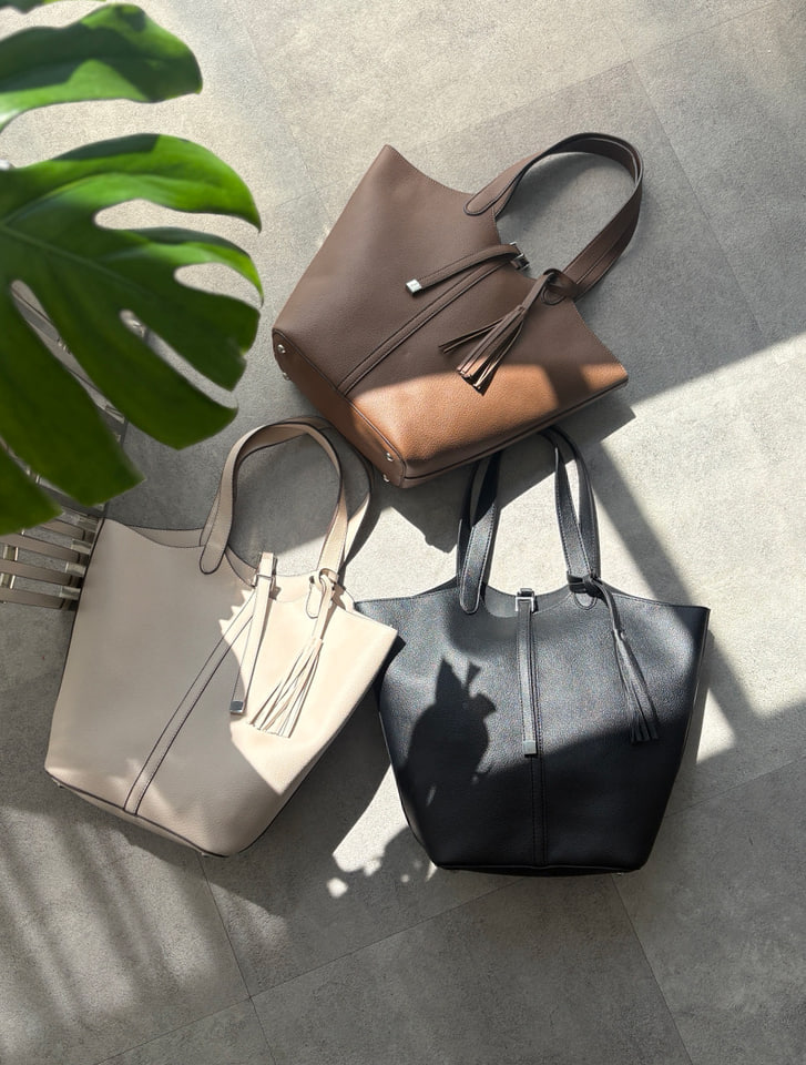 A4タッセル付きトートバッグ