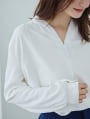 パールデザインVネックブラウス