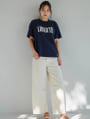 箔プリントロゴTシャツ