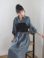 【cestmignon_mauセレクト】ビスチェドッキングワンピース