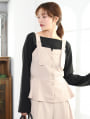 【U150サイズあり】【cestmignon_mauセレクト】ペプラムビスチェ風オールインワン