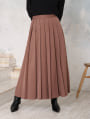 【kannaセレクト】【U150サイズあり】プリーツAラインスカート