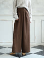 【MARIAセレクト】 【U150サイズあり】ツータックラップワイドパンツ