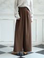 【MARIAセレクト】 【U150サイズあり】ツータックラップワイドパンツ