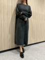 【honoセレクト】 ロングニットワンピース