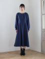 裏起毛ウエストタックワンピース