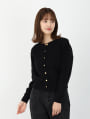 金釦クルーネックニットカーディガン