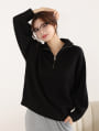 ハーフジップニット