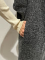 ツイードプリーツビスチェオールインワン