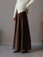 セミフレアスエードスカート