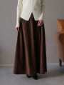 セミフレアスエードスカート