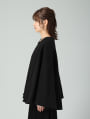 ノーカラーケープコート