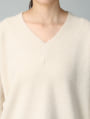 シンプルVネックニット