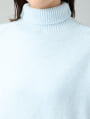 ハイネックゆったりニット