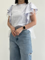 チュールフリルTシャツ