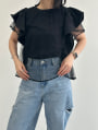 チュールフリルTシャツ