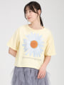 ビッグフラワープリントTシャツ