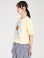 ビッグフラワープリントTシャツ