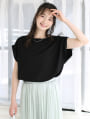 【接触冷感】袖口折り返しデザインTシャツ