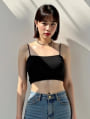 カップ付きチューブトップ(肩ひも取り外し可能)