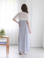 クルーネック半袖シアープルオーバー