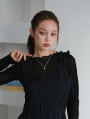 【cestmignon_mauセレクト】スクエアネックシャーリングギャザーオールインワン