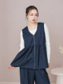 【SETUP対応】ペプラムZIPベスト
