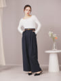 【cestmignon_mauセレクト】 【SETUP対応】【U150サイズあり】ツータックワイドパンツ