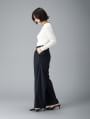 【cestmignon_mauセレクト】 【SETUP対応】【U150サイズあり】ツータックワイドパンツ