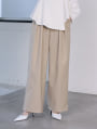 【cestmignon_mauセレクト】 【SETUP対応】【U150サイズあり】ツータックワイドパンツ