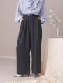 【cestmignon_mauセレクト】 【SETUP対応】【U150サイズあり】ツータックワイドパンツ