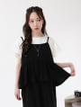【cestmignon_mauセレクト】 ペプラムデザインドッキングキャミワンピース
