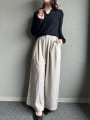 タックワイドパンツ