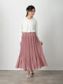 消しプリーツロングスカート