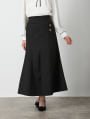 折り返しデザインロングスカート