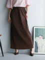 カットジョーゼット細プリーツナロースカート