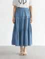デニムティアードスカート