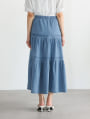 デニムティアードスカート