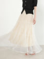 チュールティアードスカート