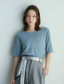 カットシャーリングクルーネックTシャツ