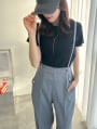 【kannaセレクト】 サスペンダー付きワイドパンツ