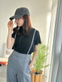 【kannaセレクト】 サスペンダー付きワイドパンツ